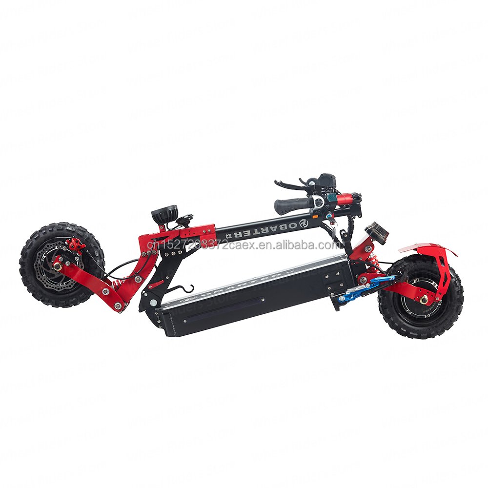 EU/USA Stock OBARTER X3 Electric Scooter 48V 2400W 11 Inch Tire Folding Electric Scooter 70KM/H Dual Motor Electric Motorcycle
