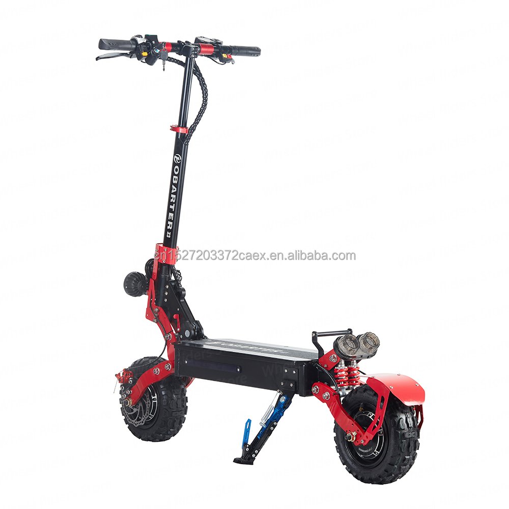 EU/USA Stock OBARTER X3 Electric Scooter 48V 2400W 11 Inch Tire Folding Electric Scooter 70KM/H Dual Motor Electric Motorcycle