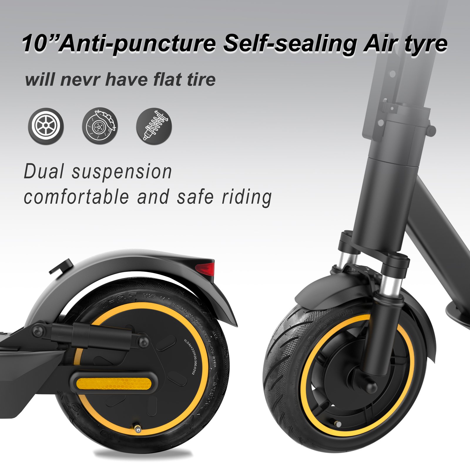 Electric Moped Factory Price New E Scooter Front Hydraulic Suspension Folding ESMAX 2 Wheel Aovopro 10 inch Electric Scooter