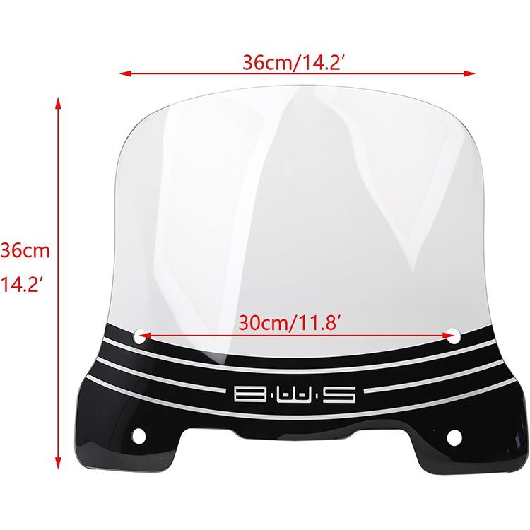 Motorcycle Windshield in PC Material Compatible with Zuma 2022 2023 Chinese Scooter Tank 9TH Generation,Upgraded 3MM Thickness