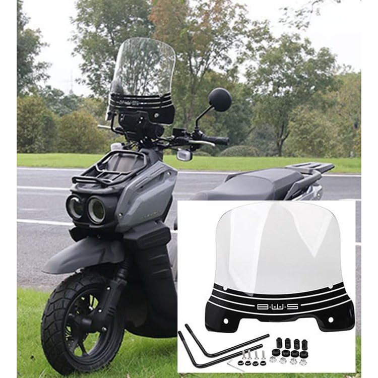 Motorcycle Windshield in PC Material Compatible with Zuma 2022 2023 Chinese Scooter Tank 9TH Generation,Upgraded 3MM Thickness