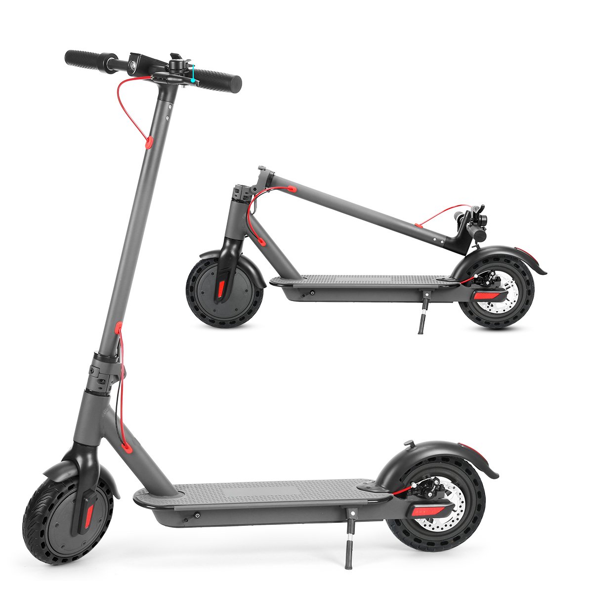 350w 36v Adult Kick Foot E-scooters Self-balancing Skateboard Foldable Motorcycle Bike Electric Scooter