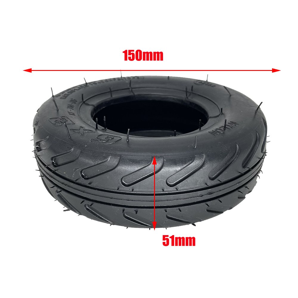 6x2 Tire 6 Inch Pneumatic Inner Tube Outer Tyre for Mini Foldable Electric Scooter Handcart Replacement Accessories