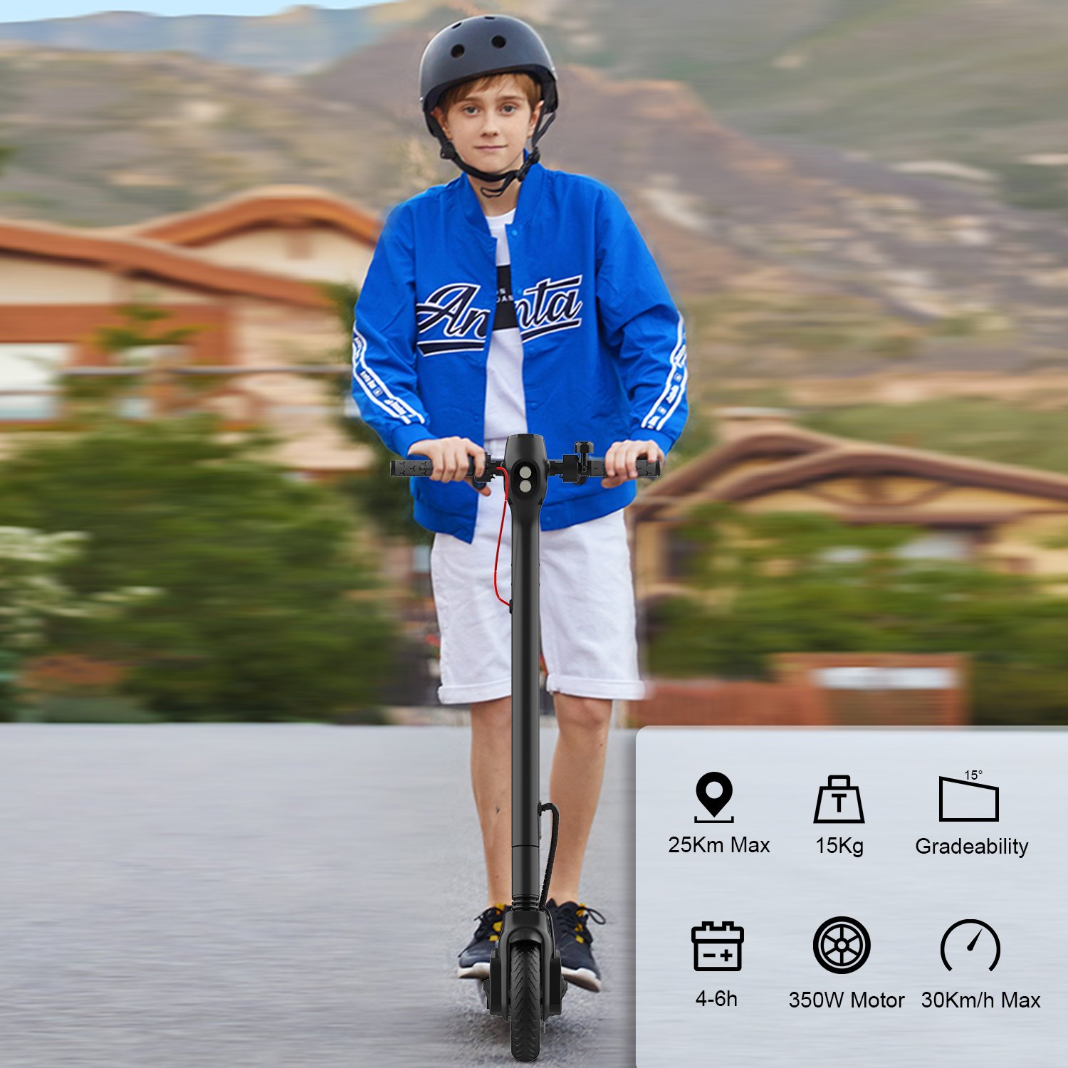 EU DE UK Warehouse 8.5inch tire LED display 350W foldable e scooter two speed mode high quality scooters electrics with ABE