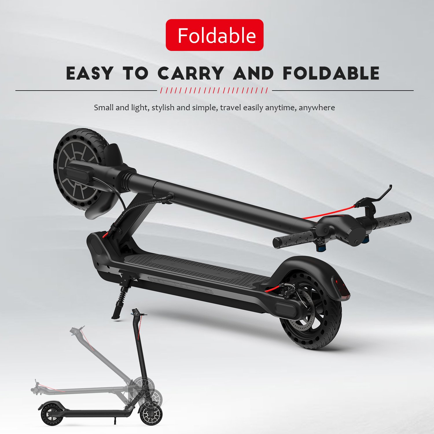 EU DE UK Warehouse 8.5inch tire LED display 350W foldable e scooter two speed mode high quality scooters electrics with ABE