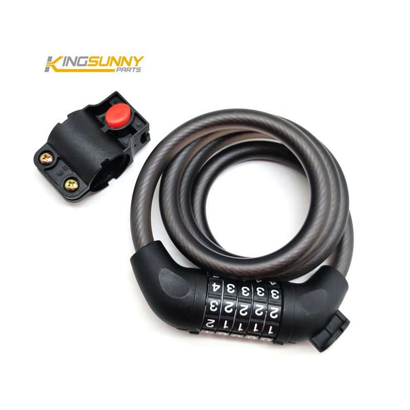 Escooter Accessories Anti-theft Universal 1.2m Length Coded Lock For Electric Scooter Bicycle Alarm Lock