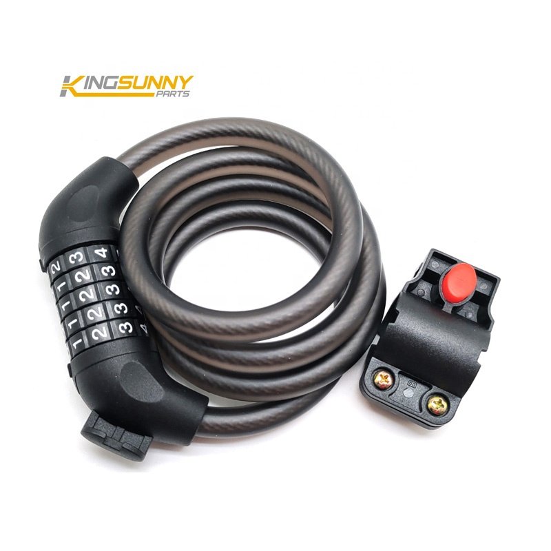 Escooter Accessories Anti-theft Universal 1.2m Length Coded Lock For Electric Scooter Bicycle Alarm Lock