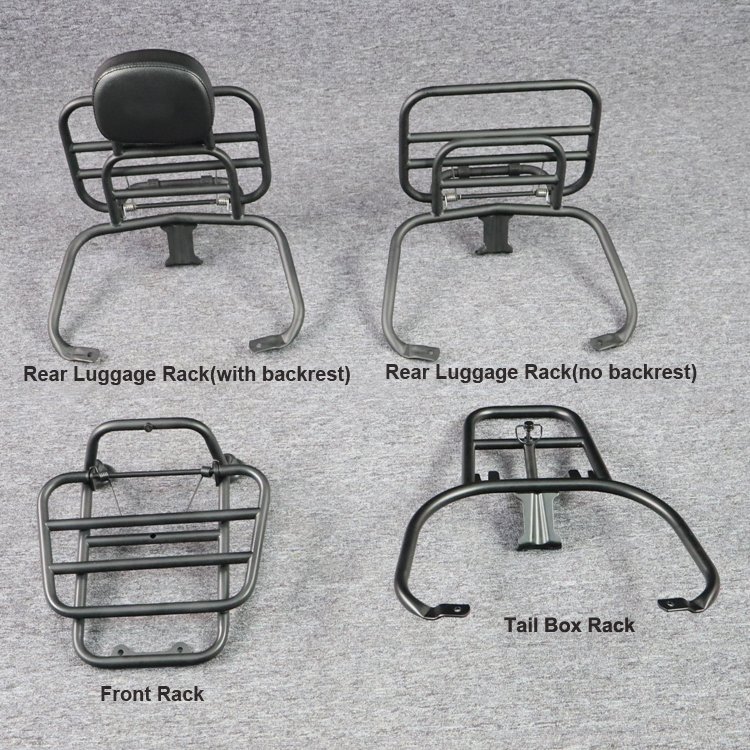 BORSKE Supplier Custom Cargo Shelf Storage Rack Rear Luggage Rack Scooter Tail Box Rack for Vespa GTS GTV parts