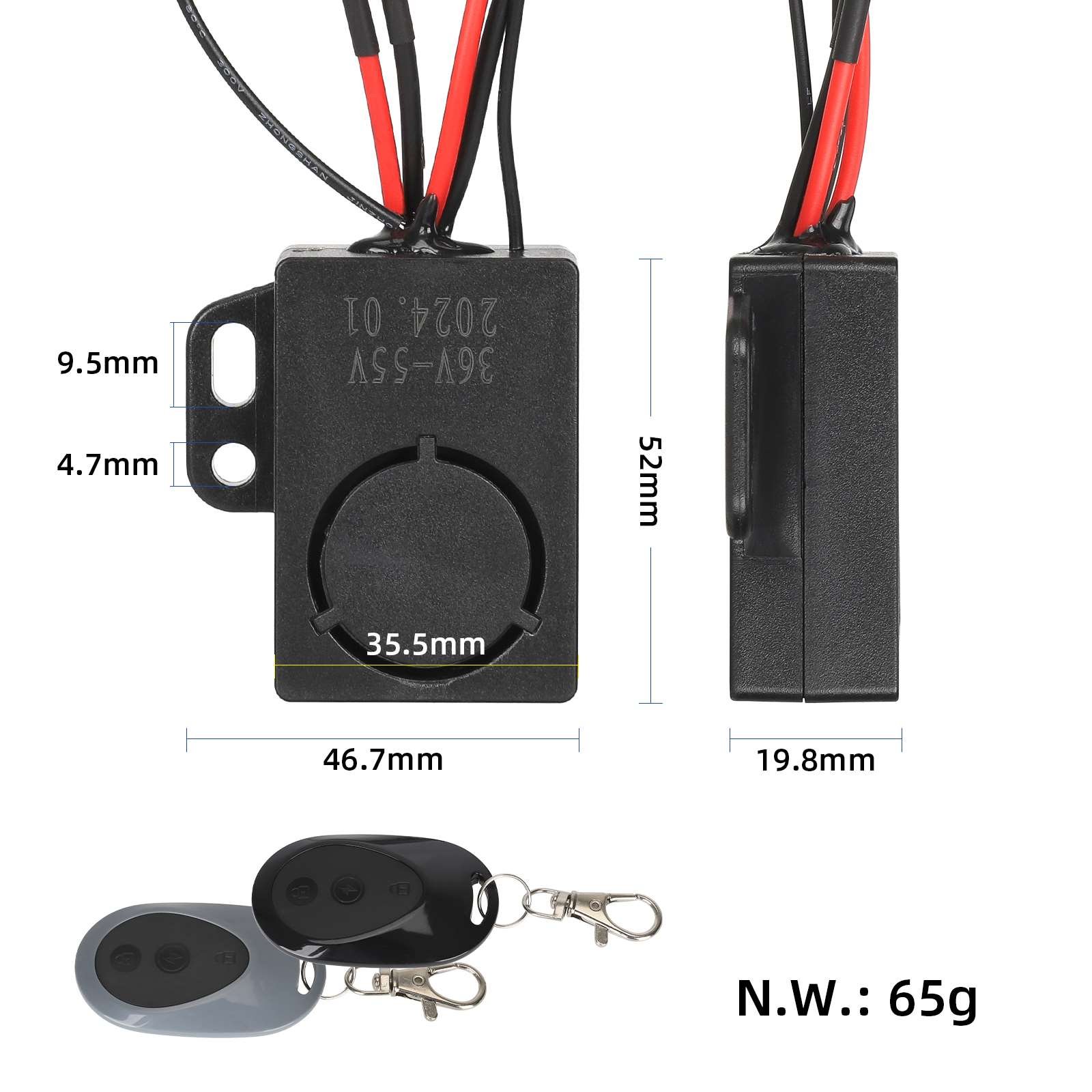 Security Smart Remote Control Alarm Anti-Theft Connector XT60 For Ninebot Max G30 Electric Scooter Accessories