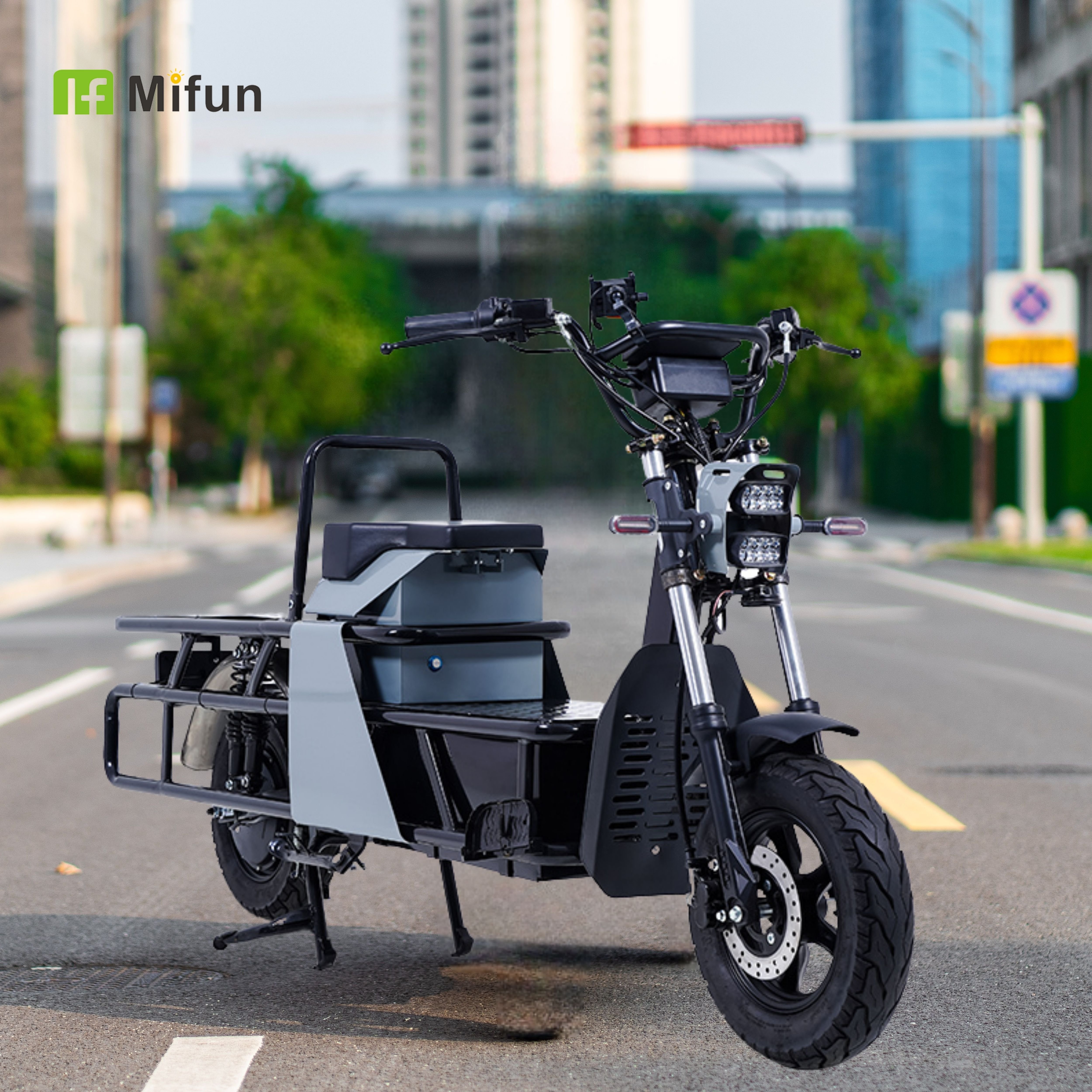 Mifun Factory Wholesale 1500w electric city cargo bike for adults electric scooter sport food delivery motorcycle