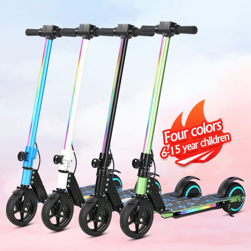 2024 New Customize cheapest 6-15 years children kids Toy electric scooter 130W 2 wheel Electric Scooters For teegnager