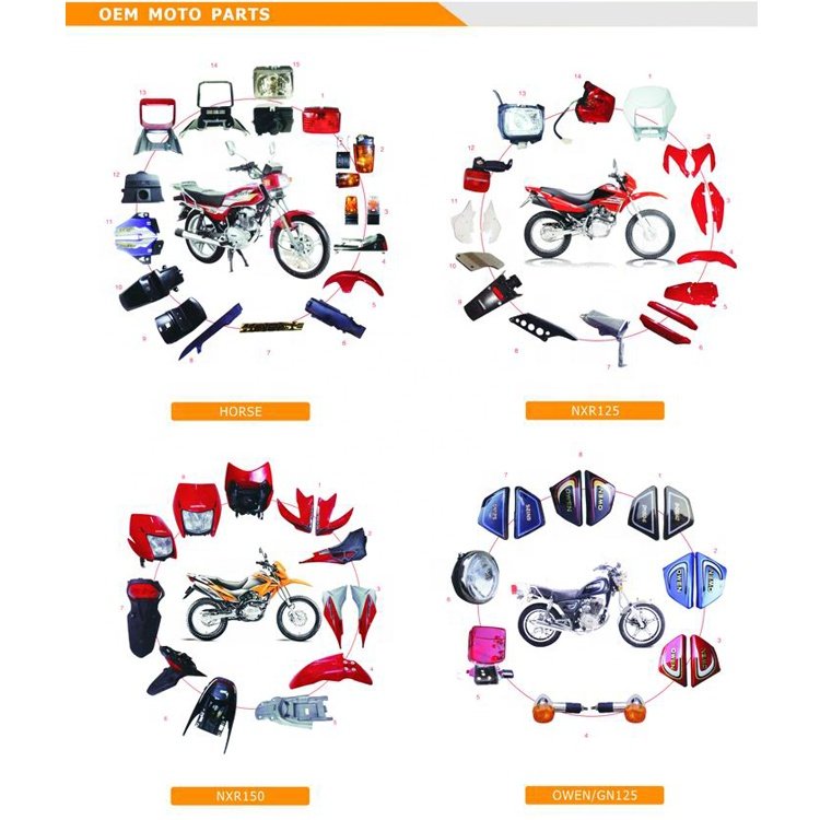 OEM Motorcycle Parts Motorcycle Frame Parts Complete Plastic Parts