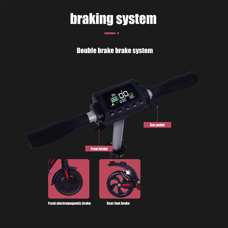 2024 China Factory Cheap High Speed Two Wheel scooter Folding 350W 8 inch adult off road electric scooter