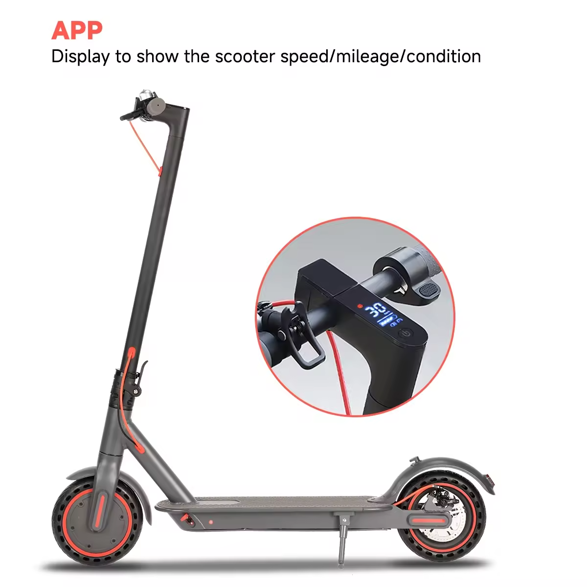 Adults Off Road 350W 2 Wheel 36V 10.4Ah Pro Battery Lithium Solid Tires Power Electric Scooter Longboard Patineta