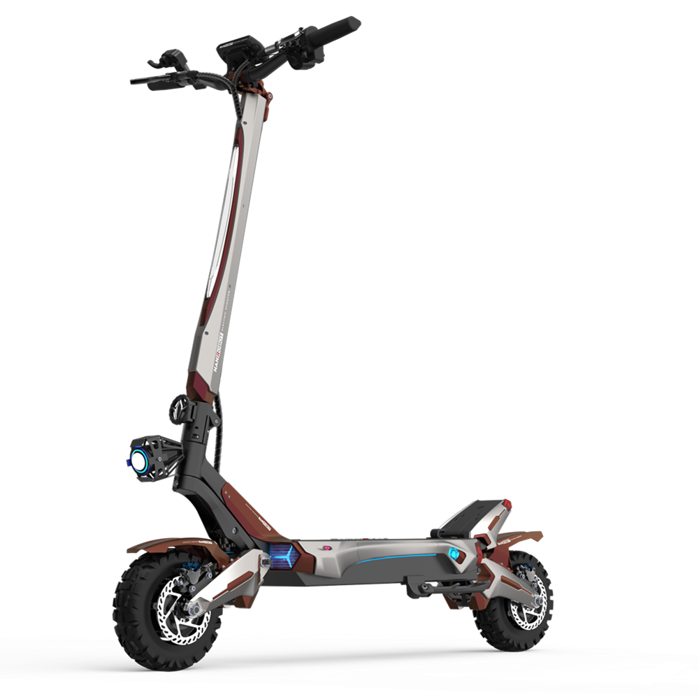 2022 New Nanrobot N6 high-performance dual-motor dual suspension electric scooter front and rear hydraulic disc brakes