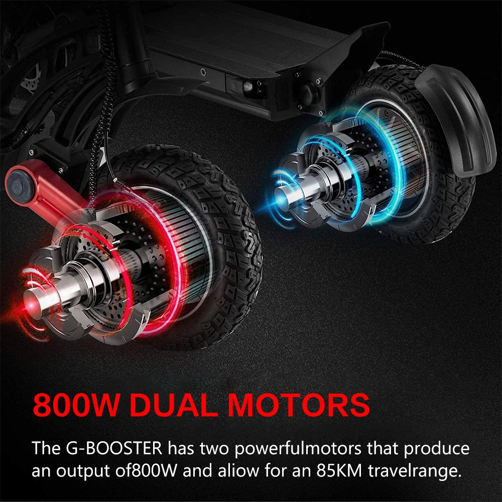 UK EU stock kugoo G-Booster 800w*2 dual motor electric scooters LED screen 55km long range 55kmh sports mountain scooter