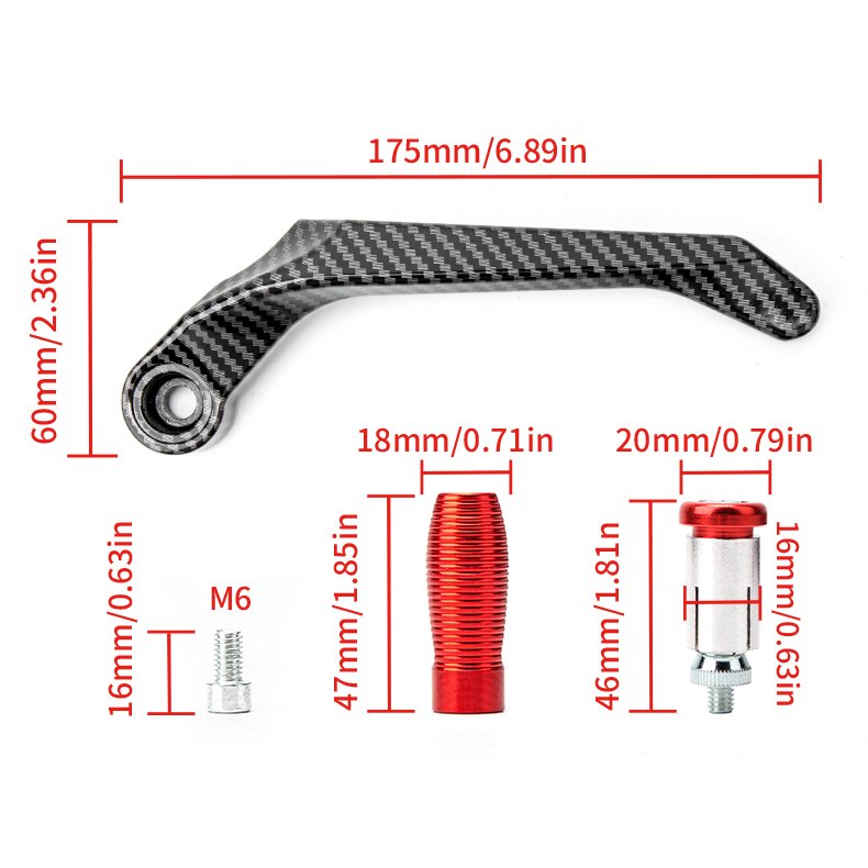 Wholesale Price Universal Handlebar Scooter Dirt Bike Carbon Colors Spare Parts for Motorcycles Handguard
