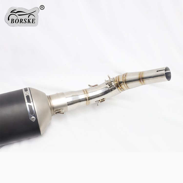 BORSKE wholesale custom Alloy aluminum motorcycle scooter exhaust pipe for VESPA GTS GTV 300CC