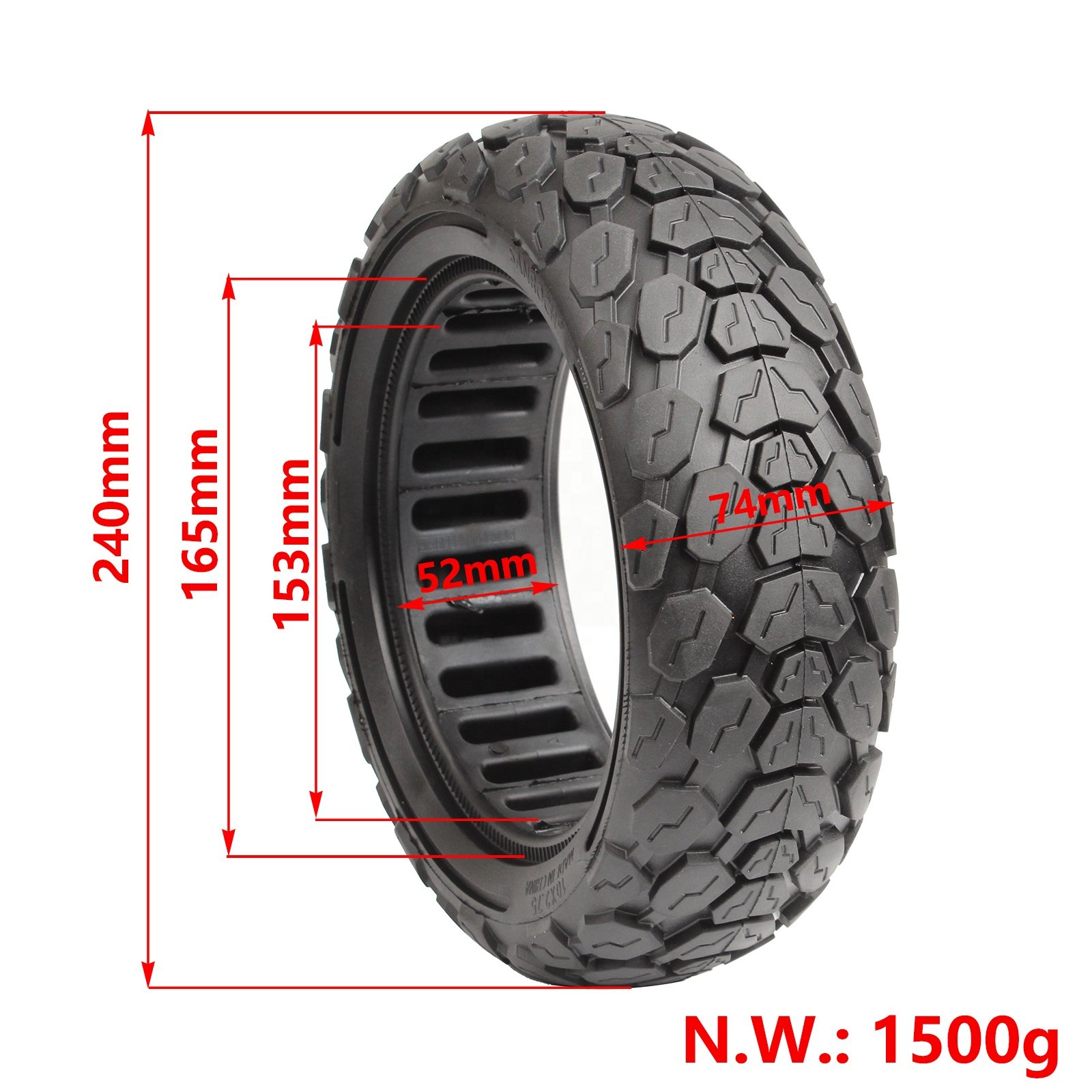 10x2.75 Solid Tire 10x2.75-6.5 for Kugoo G2 Pro/G booster Speedway 5 Dualtron 3 Electric Scooter Parts Accessories
