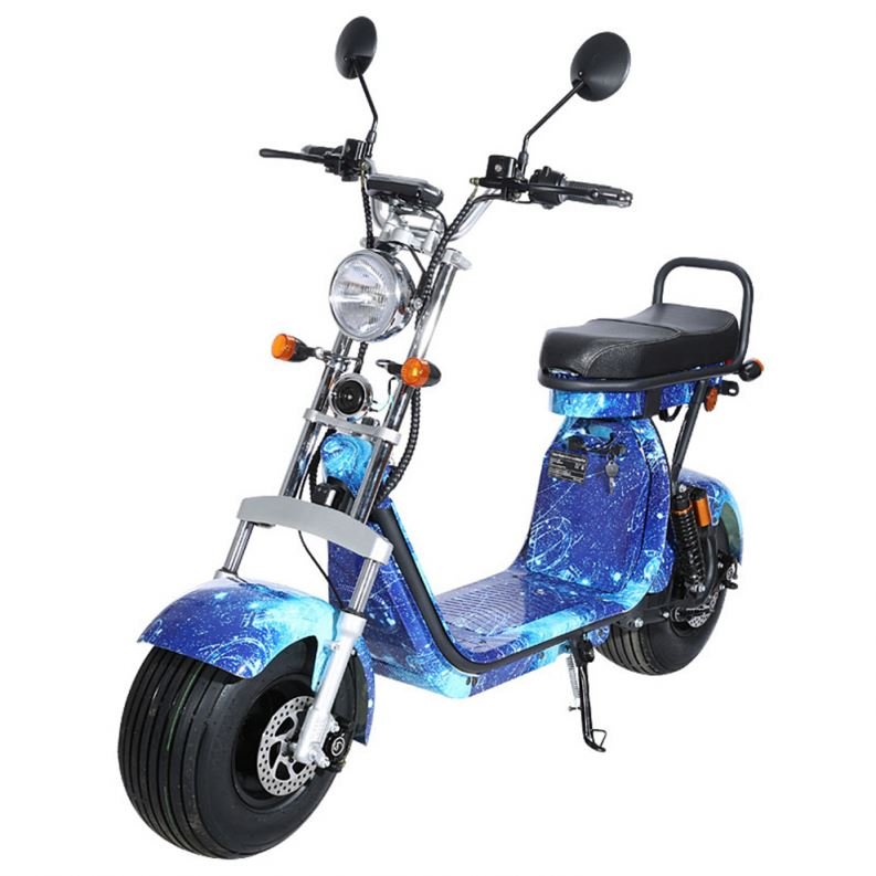 60V 20Ah Three Lithium Battery Fat Tire Adult Off Road Cheap Scoter Electric Mobility Kick Scooter Citycoco With EEC