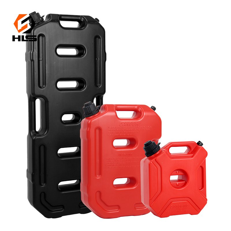 4x4 Overlanding Accessories-Slim 3L Plastic Jerry Can Red Outdoor Auto Part Water & Oil Tank Emergency Tool Kit