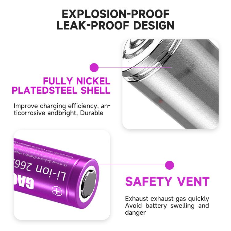 Wholesale 26650 lithium rechargeable lithium-ion battery lifepo4 3.7v cylindrical 5000mah 26650 battery