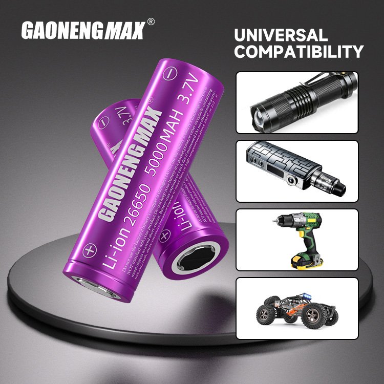 Wholesale 26650 lithium rechargeable lithium-ion battery lifepo4 3.7v cylindrical 5000mah 26650 battery