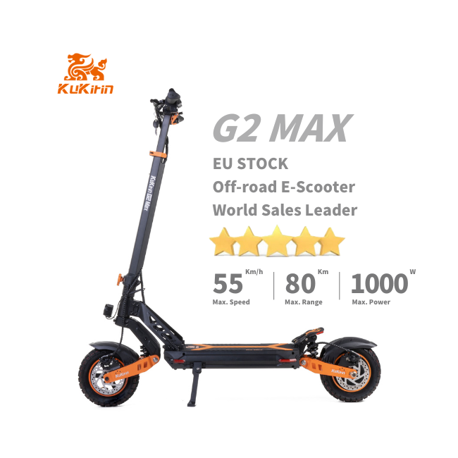 EU STOCK 2024 Kukirin G2 Max Electric Scooter 2 Seat Electric Scooter For Adults High Power Electric Scooter