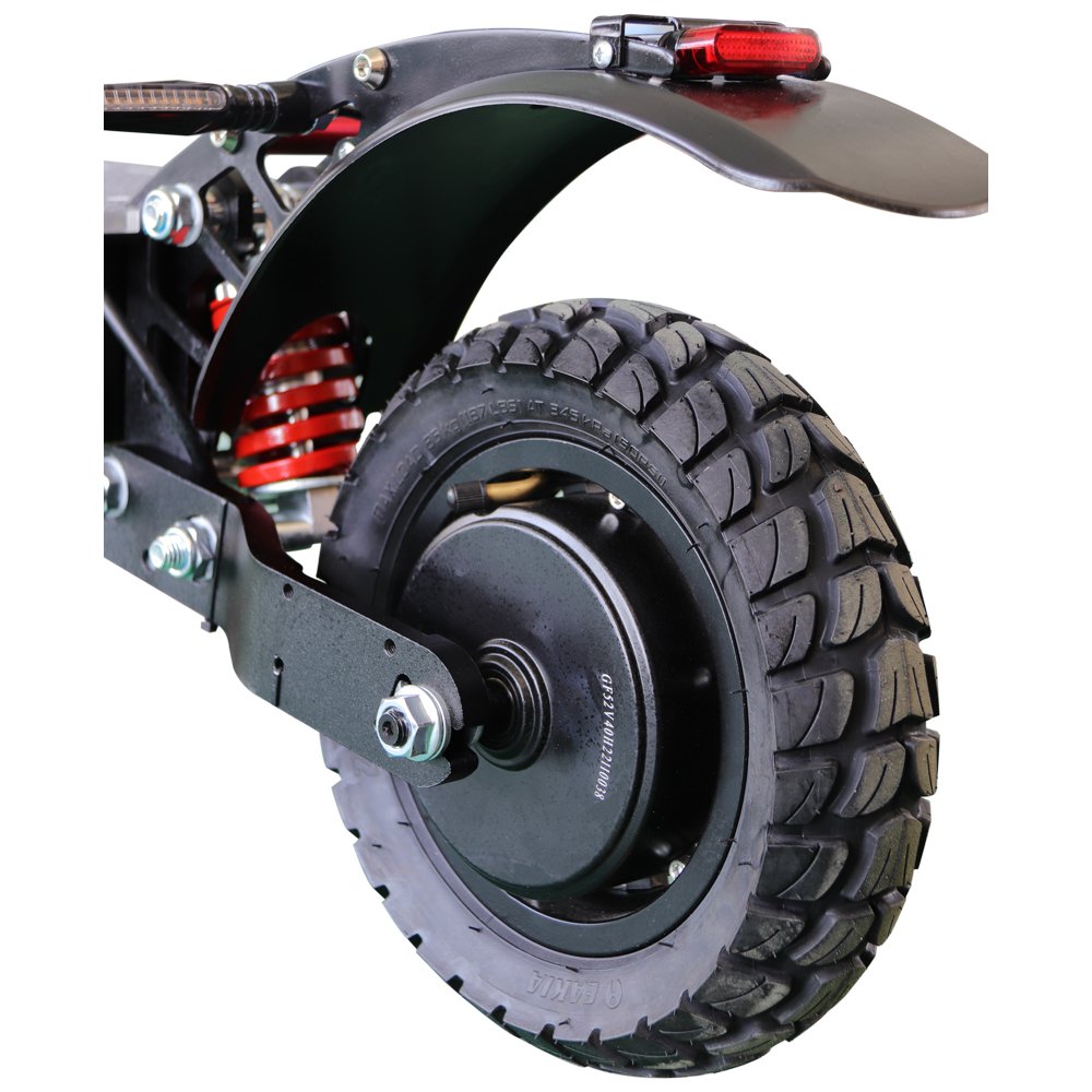 Double Motors 10inch off road tire 48V 52V 2400w new folding electric scooter ignition key with Rear indicator lights