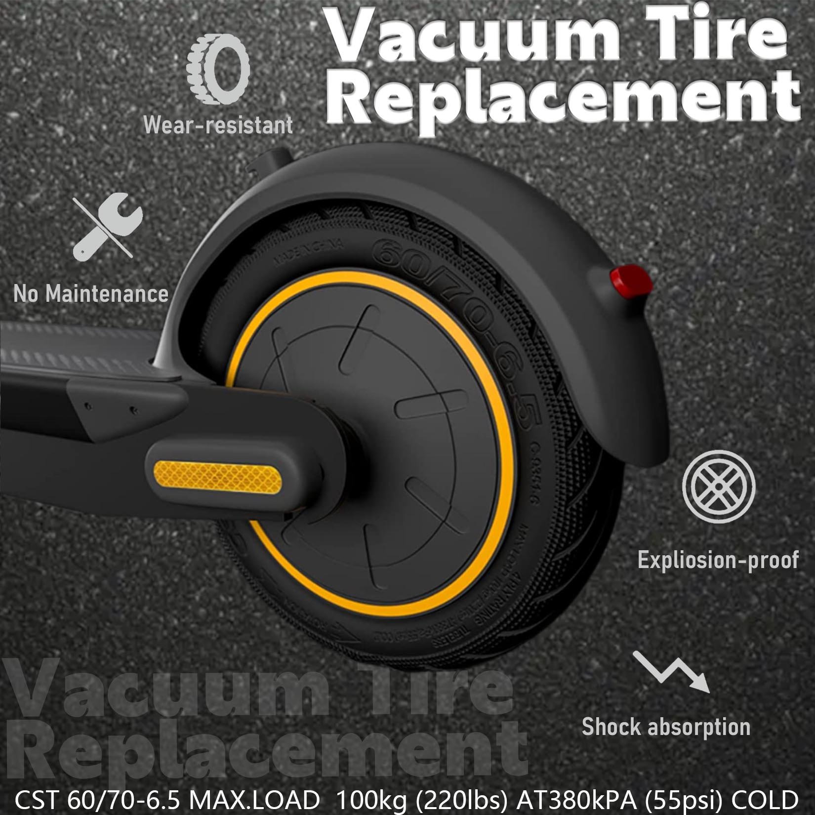 10 inch 60/70-6.5 vacuum Tire self-repairing explosion-proof tires suitable For Max G30 Hiboy MAX3 10 Inch Electric Scooter Tyre