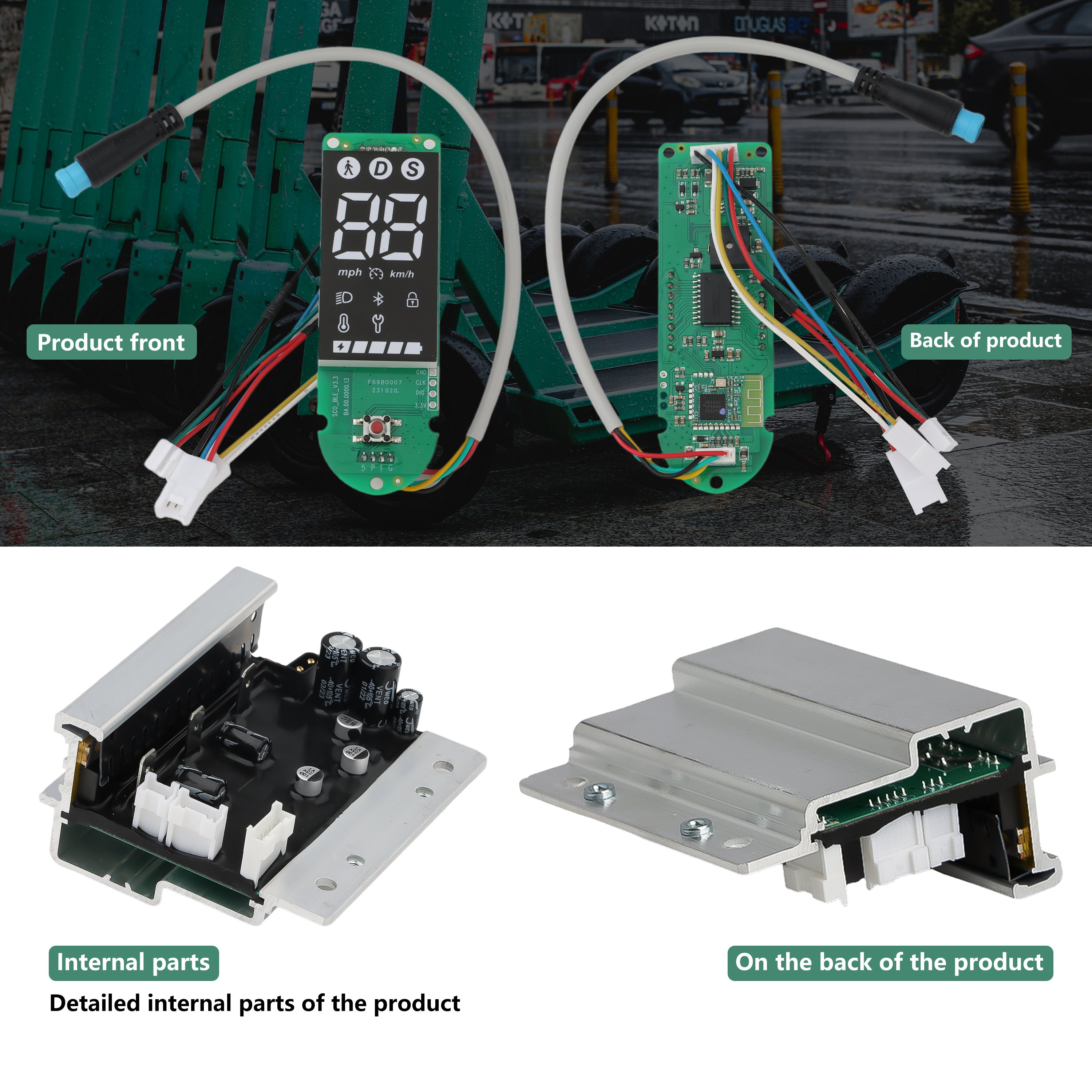 Controller and Display For Mi4 Pro Electric Scooter Parts & Accessories Control board Motherboard Replacement Parts