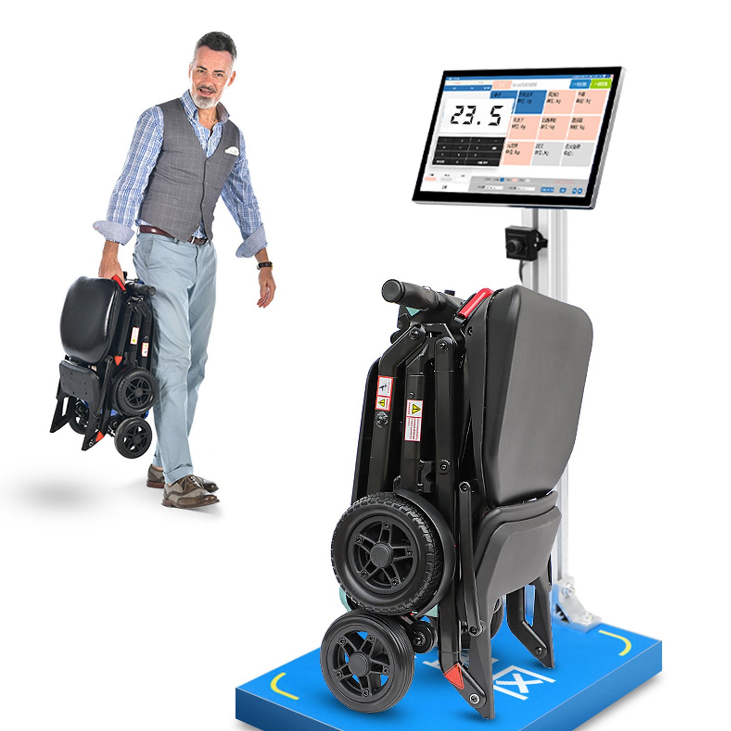 Portable Small Compact Detachable Disable Intelligent Elderly Senior Children use Linghweight Electric Mobility Scooter