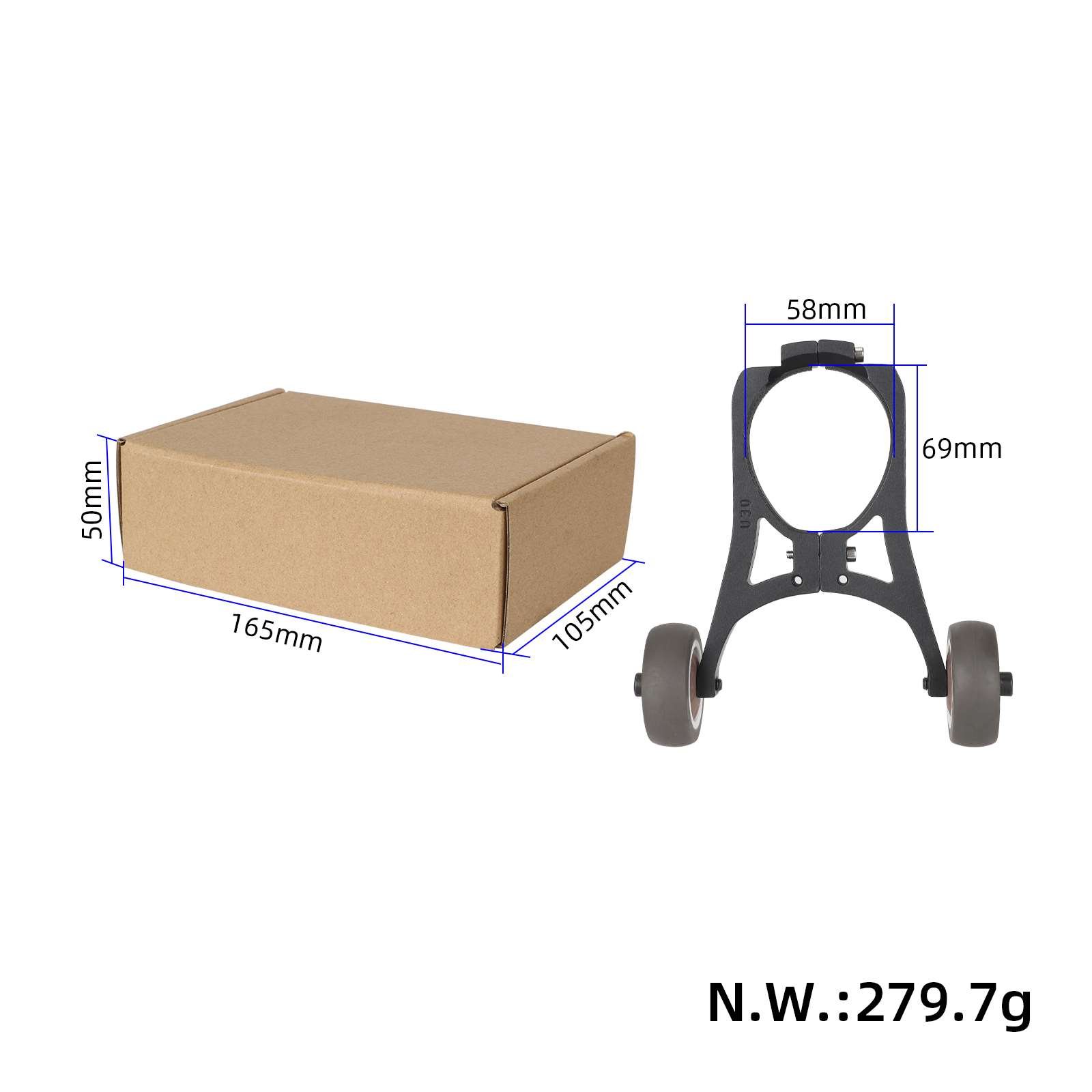 Electric Scooter Scooter Auxiliary Wheel Bracket Folding Inverted Bracket For Ninebot Max G30 Auxiliary Wheels Accessories