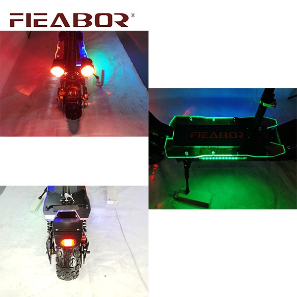 Electric Scooter 5600 Watt Dual Motors Foldable Upgraded Version Standing Adult Scooter with Seat