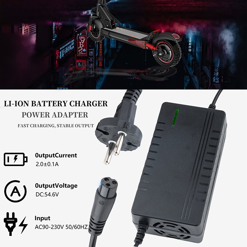 Electric Scooter Parts Adapter Charger Gx Eu Plug Chargers For Kugoo M4 M4pro Charger 54.6v2a
