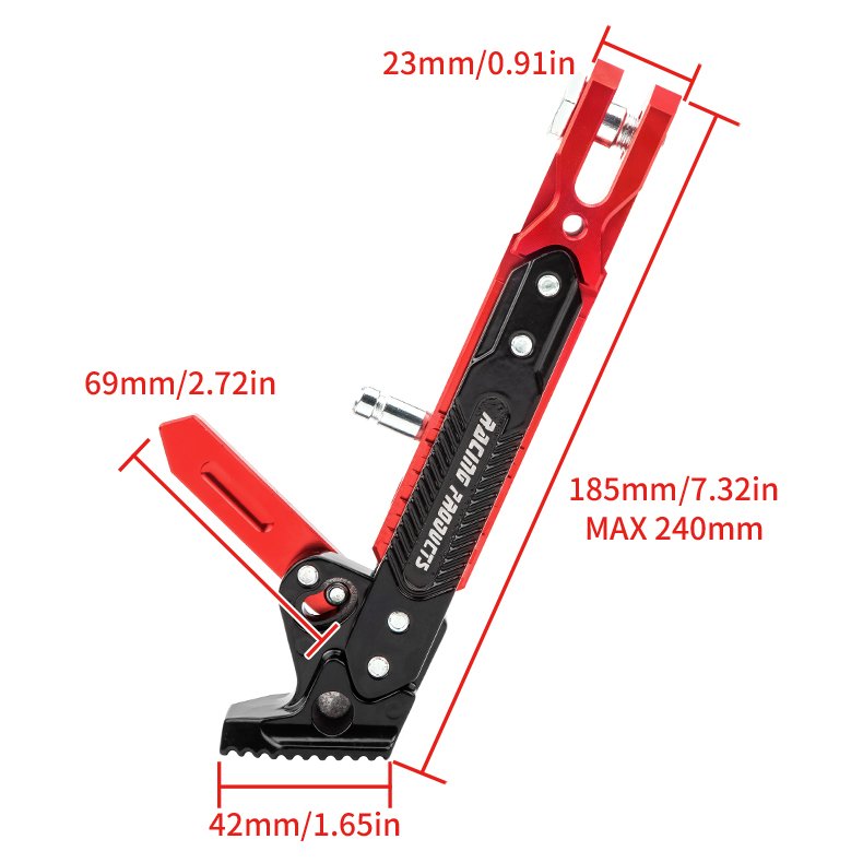 High Quality Motorcycles Parts Modification Accessories Kickstand Kick Side Foot Stand Resistant Support Bracket