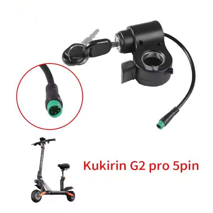 Official Accessories Scooter Accelerator With Electric Door Lock 5pin (C Version) For Kukirin G2 Pro G2 Max Throttle