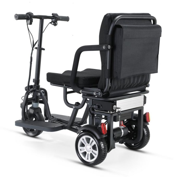 12AH 250W 24V 3 wheel foldable electric scooter with seat for older people