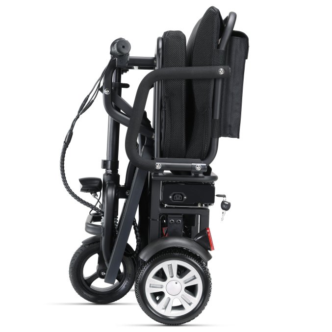 12AH 250W 24V 3 wheel foldable electric scooter with seat for older people