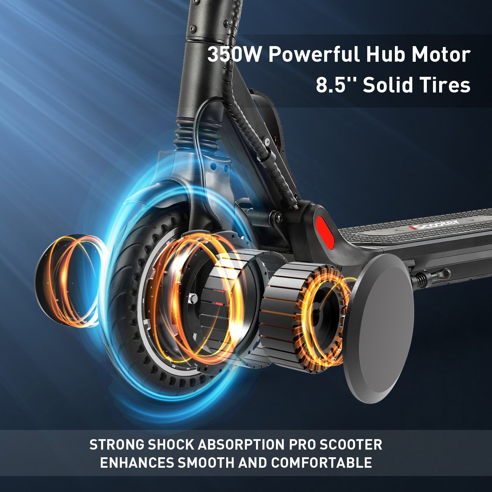 M5Pro electric scooter With Front and Rear Shock Absorber 42V, 350W,7.8AH,Europe Stock