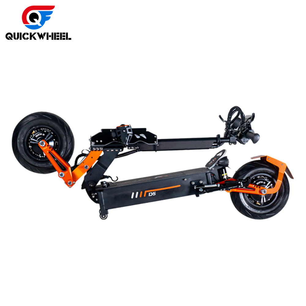 Fast Quickwheel D5 Electric Scooters Powerful Adult Power Chinese Dual Motor 5000W Two Wheels Foldable Electric Adult Scooter