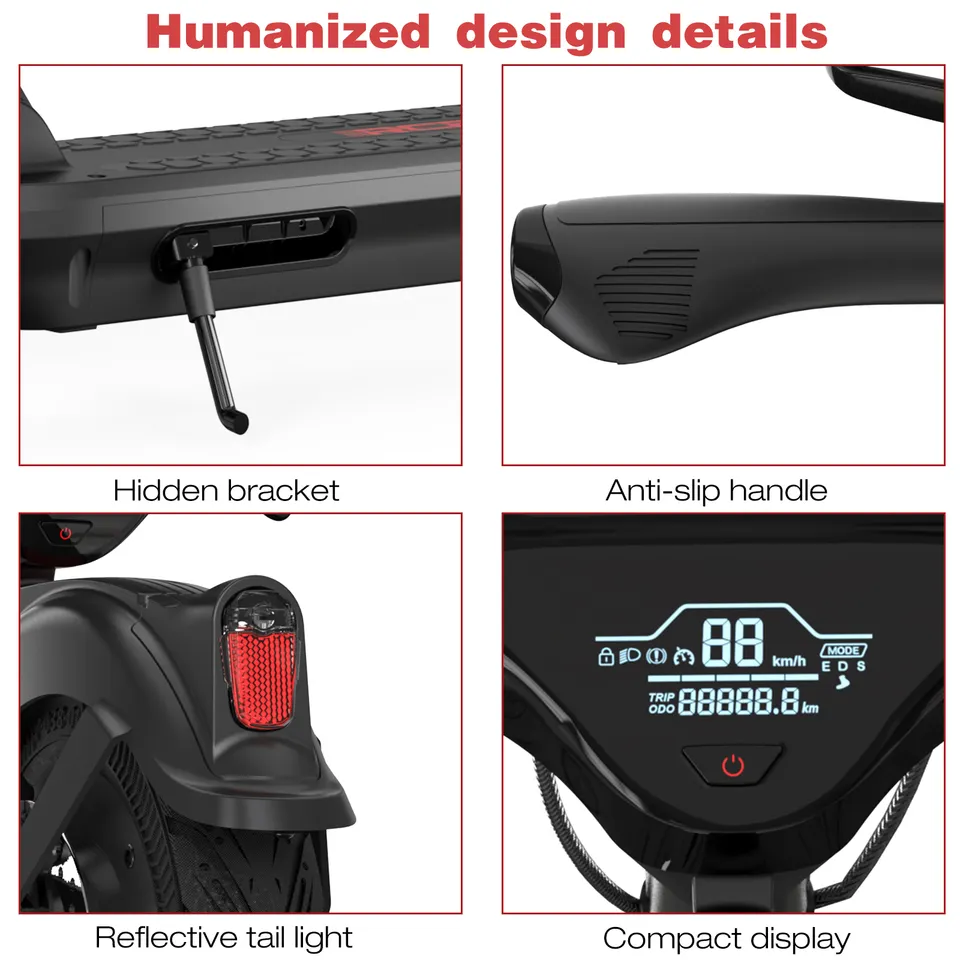 KOOLUX 10Inch Foldable Adjustable Electric Scooter China Factory Price Mobility Electric Scooters for Adults