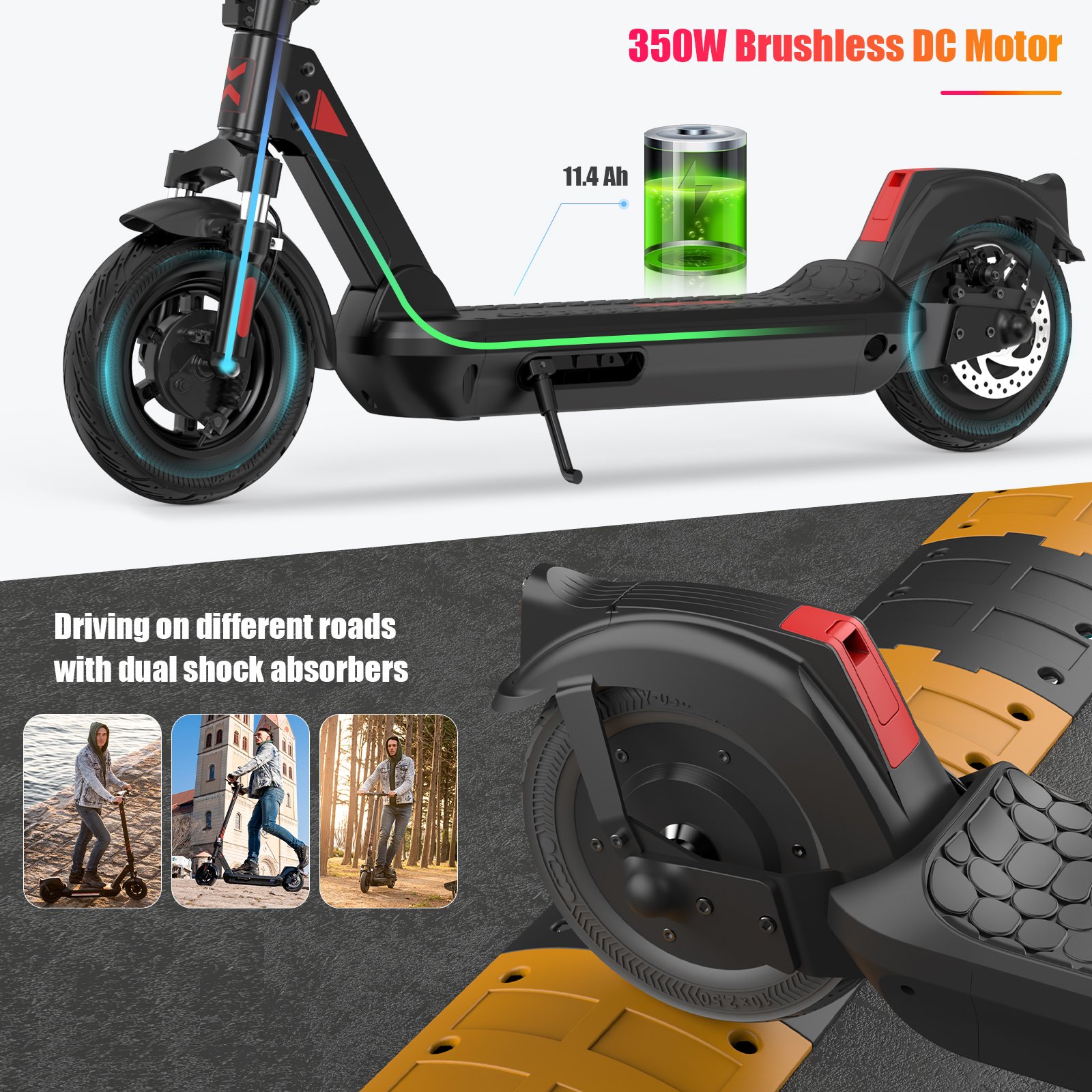 KOOLUX 10Inch Foldable Adjustable Electric Scooter China Factory Price Mobility Electric Scooters for Adults