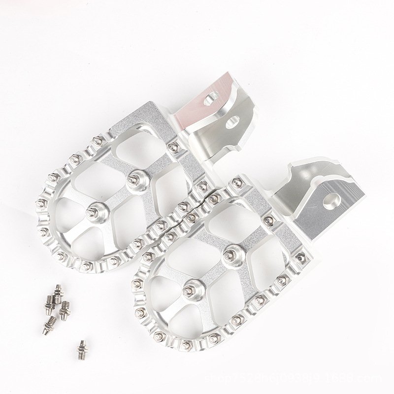 1 Pair of Universal Aluminum Alloy Angle-Adjustable Foot Pedals for Motorcycles Scooters ATV E-Bikes Light Parts-Foot Rests Pegs