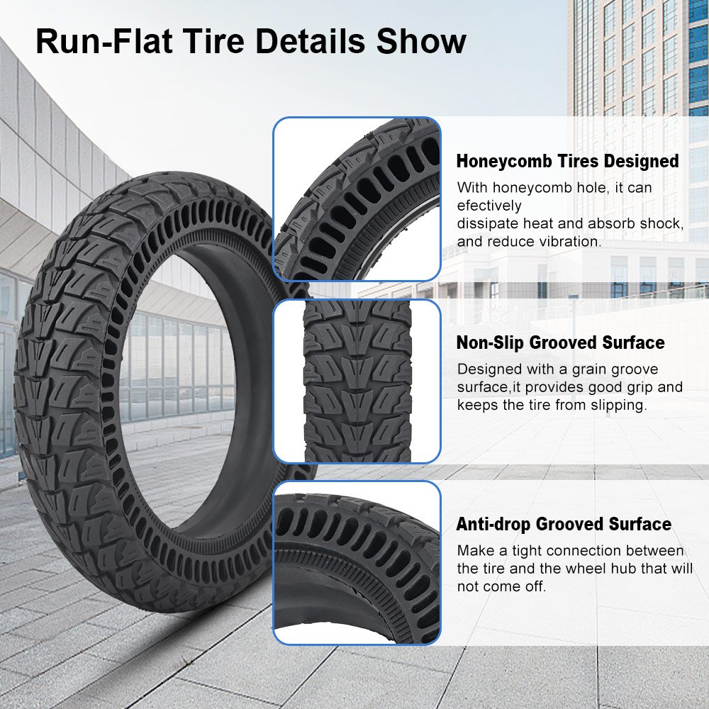 Rubber Tires for M365/Pro E-scooter Honeycomb Wheel 9 inch Electric Scooter Solid Tyre