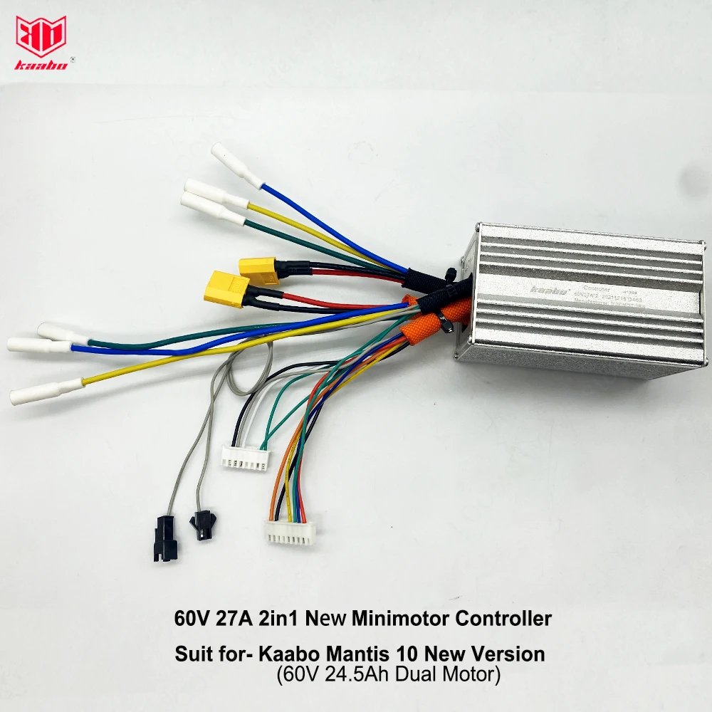 Original Kaabo Mantis10 60V 27A 2in1 Minimotor Controller Newest and Old Version for Kaabo Mantis 10 60V 24.5Ah Kaabo Parts