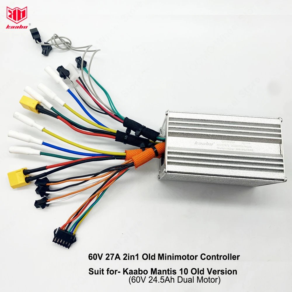 Original Kaabo Mantis10 60V 27A 2in1 Minimotor Controller Newest and Old Version for Kaabo Mantis 10 60V 24.5Ah Kaabo Parts