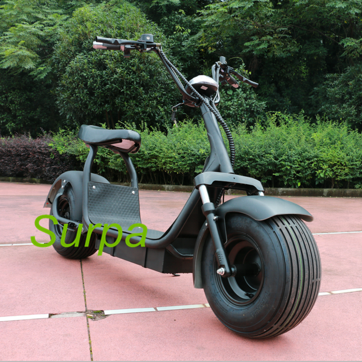 1000w 1500w 2000w citycoco front back suspension fat tire 2 person electric scooter/full size electric motorcycle
