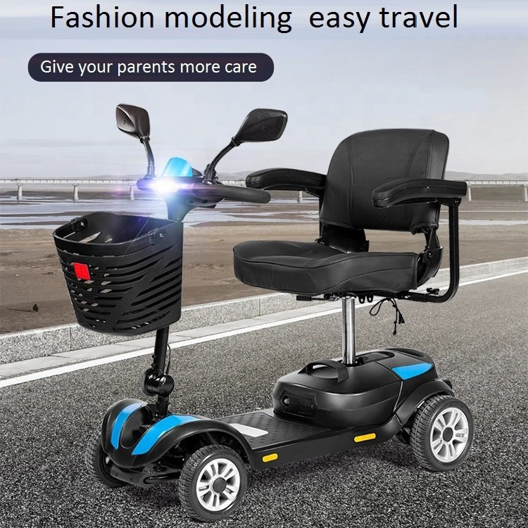 KSM-906 Best Sellers 2021 Golf Disabled Off Road Mobility Seat Roof Collapsible 4-Wheel 4 Wheel Electric Scooter For Elderly