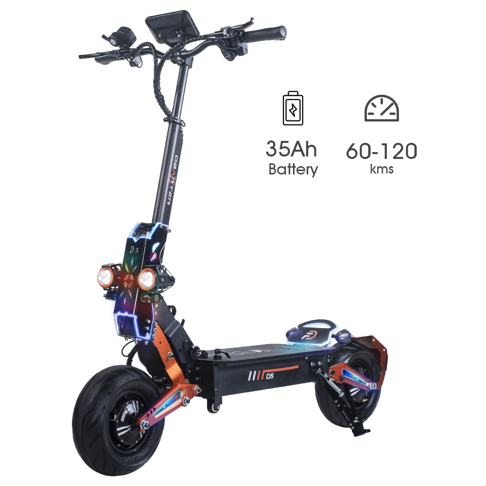 EU US warehouse 80Mph Off Road Electric Scooter 12 inch Full Aluminum Alloy 5000W Folding E-scooter